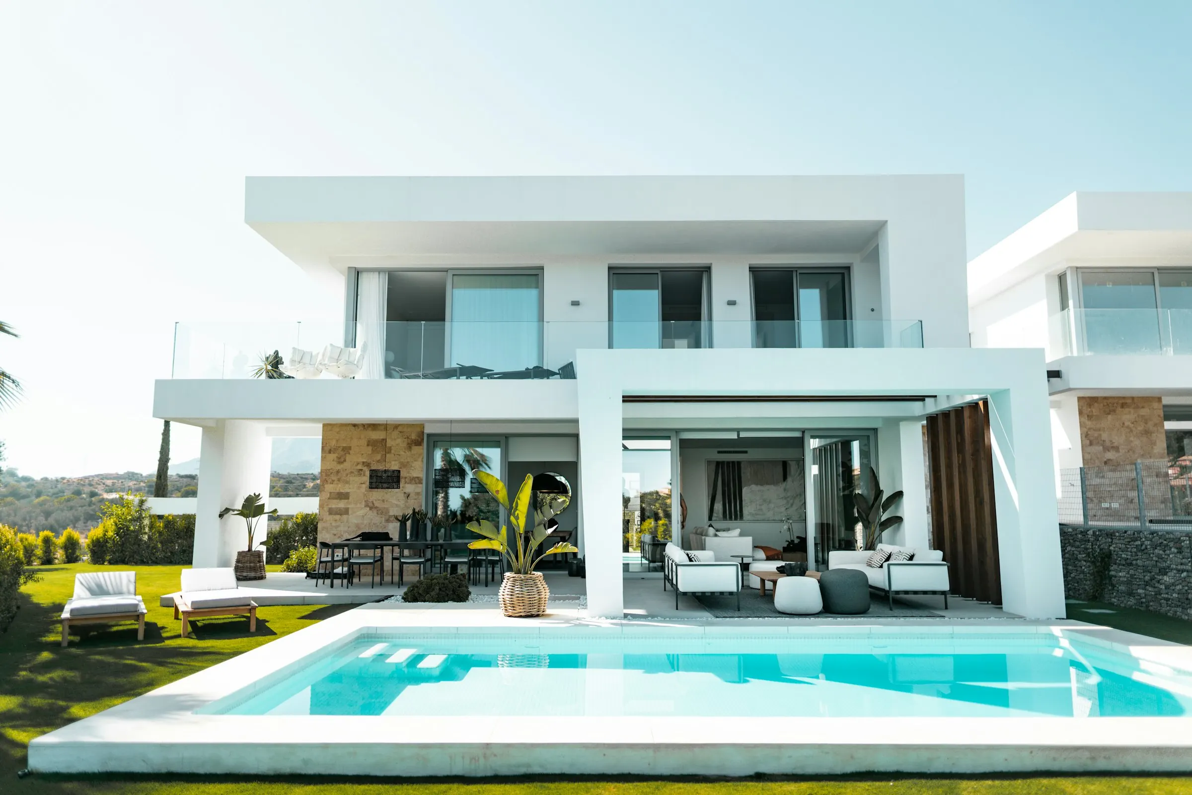 Modern luxury villa with swimming pool